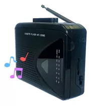 Walkman K7 Player Com Fm , Fone, Autofalante, Pilha E Tomada