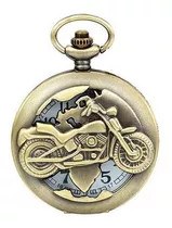 Reloj Bolsillo Moto Harley + Estuche Dayoshop