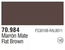 Tinta Flat Brown 70984 Model Color Vallejo Modelismo