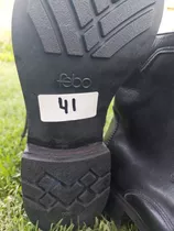 Botas De Vestir Puro  Cuero  Suela Febo Talla 41