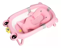 Tina Sapito Bañera Bebé Plegable + Cojín Reforzado Color Rosa