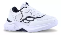 Zapatillas Footy Escolar Princeton Niños Colegial Blanca 