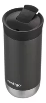 Vaso Térmico Contigo Huron. Liso Color Gris Oscuro 473ml