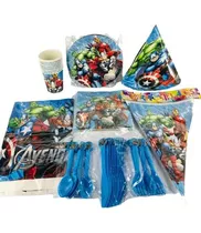 Pack Set Cotillón Fiesta Cumpleaños Avengers