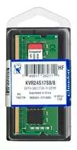 Memória Kingston 8gb Ddr4 2400mhz Notebook Kvr24s17s8/8 M84