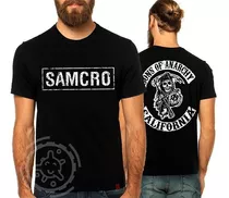 Camiseta Camisa Série Samcro Sons Of Anarchy Frente E Costas