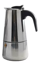 Cafetera Espresso Maker 6 Tazas Manual Acero Italiana