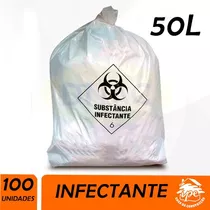 Saco De Lixo Infectante 6 Hospitalar Residuo 50l C/100 Un