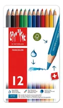 12 Lapices De Color Caran D´ache Fancolor Acuarelable