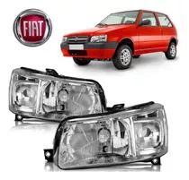 Par Farol Fiat Uno Mille Fire Economy Cromado 2004 Até 2013