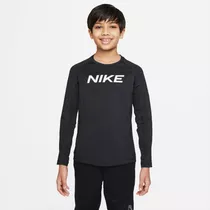 Remera Para Niño Nike Pro Dri-fit Negro