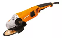 Amoladora Angular Lüsqtoff Aml22008 De 50 hz Color Naranja 2200 w 220 v Y Accesorio