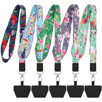 Correas Para Telefonos Celulares Largas 5u Florales