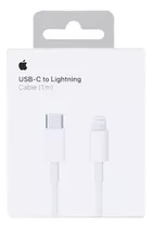 Cable Cargador Apple Usb-c To Lightning Blanco 1 M