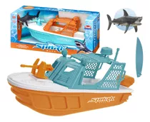 Lancha Barco Shark Wave Tubarão Prancha Piscina Brinquedo