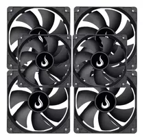 Kit 6 Cooler Fan 12cm 120mm Gabinete Gamer Pc S/ Led