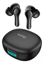 Audífonos In-ear Gamer Inalámbricos Htc Tws12 Negro Con Luz Led