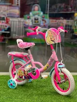 Bicicleta Barbie Rin 12 Con Rueditas De Apoyo Para Niñas