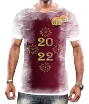 Camisa Camiseta Feliz Ano Novo Happy New Year 2022 Férias 16