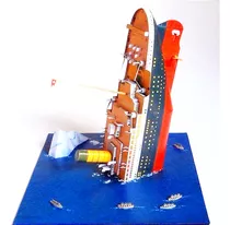 Titanic Royal Steamer Miniatura Em Papel Arq. Digit + Brinde