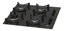 Fogão Cooktop 4 Bocas A Gás Fischer Fit Line Preto Bivolt