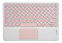 Teclado Bluetooth Magnetico Touchpad Para iPad Tablet Mac Color Del Teclado Rosa Pastel