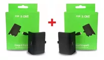 2 Baterias Com Cabo Carregador Para Controle Xbox One Charge