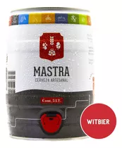 Barril De Cerveza Mastra Artesanal, Mini Chopp, 5 Litros, 4.5% Alcohol - Estilo Witbier