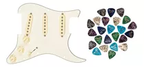 Fender Tex-mex Sss Pre-wired Stratocaster Pickguard Bundle C