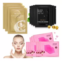 Kit X12 Mascarillas Para Puntos Negros Ojeras Labios Oferta