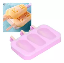 Molde Paletas Helados Conejos Con Tapa