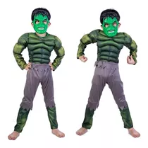 Disfraz Hulk Marvel C/ Músculo Y Máscara Niños