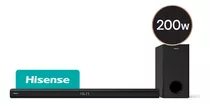 Barra De Sonido Hisense Soundbar Hs218 200w Bluetooth Hdmi Color Negro