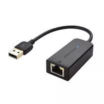 Adaptador Usb A Ethernet De 10/100 Mbps En Negro