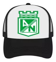 Gorra Tipo Trucker Negra Atletico Nacional