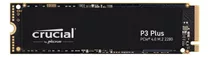 Ssd Crucial P3 Plus 500gb Nvme M.2 2280 - Ct500p3pssd8 Cor Preto