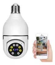 Foco Led Espia Camara Hd Vigilancia 360 Wifi Altavoz En Vivo