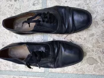 Zapatos De Cuero Negro N° 42 De Vestir Hombre