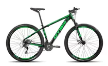 Bicicleta Bike Aro 29 Mtb Freio Disco 21v Gts Pro M5 Intense Cor Preto/verde Tamanho Do Quadro 19