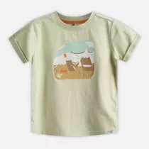 Polera Baby Boy Wildlife T-shirt Menta Lippi