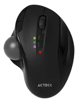 Mouse Ergonomico Trackball 2 Modos Bluetooth Acteck Mi790 Color Negro