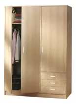 Closet Armario 3 Puertas 3 Gavetas 5 Repisas