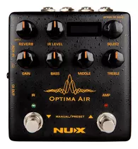 Pedal Nux Optima Air Nai 5 Simulador De Violão Nai-5 Cor Preto