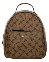 Nine West Mochila Mediana Sloane Mocha Logo Talla Única