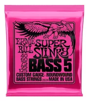 Cuerdas Para Bajo 5 Cuerdas Ernie Ball Super Slinky 40-125