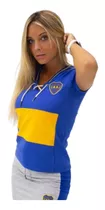 Camiseta Boca Juniors Dama Mujer Vintage Retro Cordones