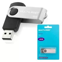 Pendrive Multilaser Twist Pd586 4gb 2.0 Preto