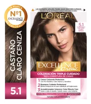  Kit De Coloración Excellence Creme L'oréal Paris Tono 5.1 Castaño Claro Ceniza