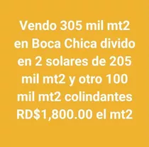 Boca Chica 305,000 Mts Oportunidad