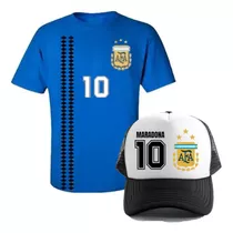 Combo - Remera + Gorra Trucker - Argentina - Afa 3 Estrellas